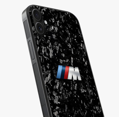 Carbon Speed Mark Glass Case captured at a warm angle highlighting gloss, texture and premium glass finish.