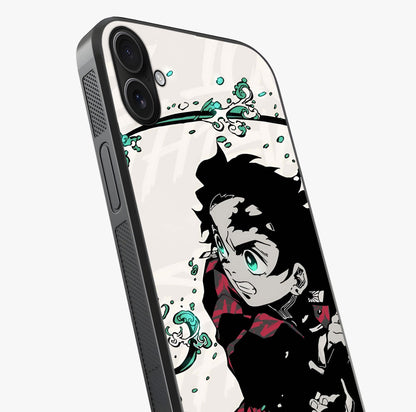 Demon Slayer Glass Case captured at a warm angle highlighting gloss, texture and premium glass finish.