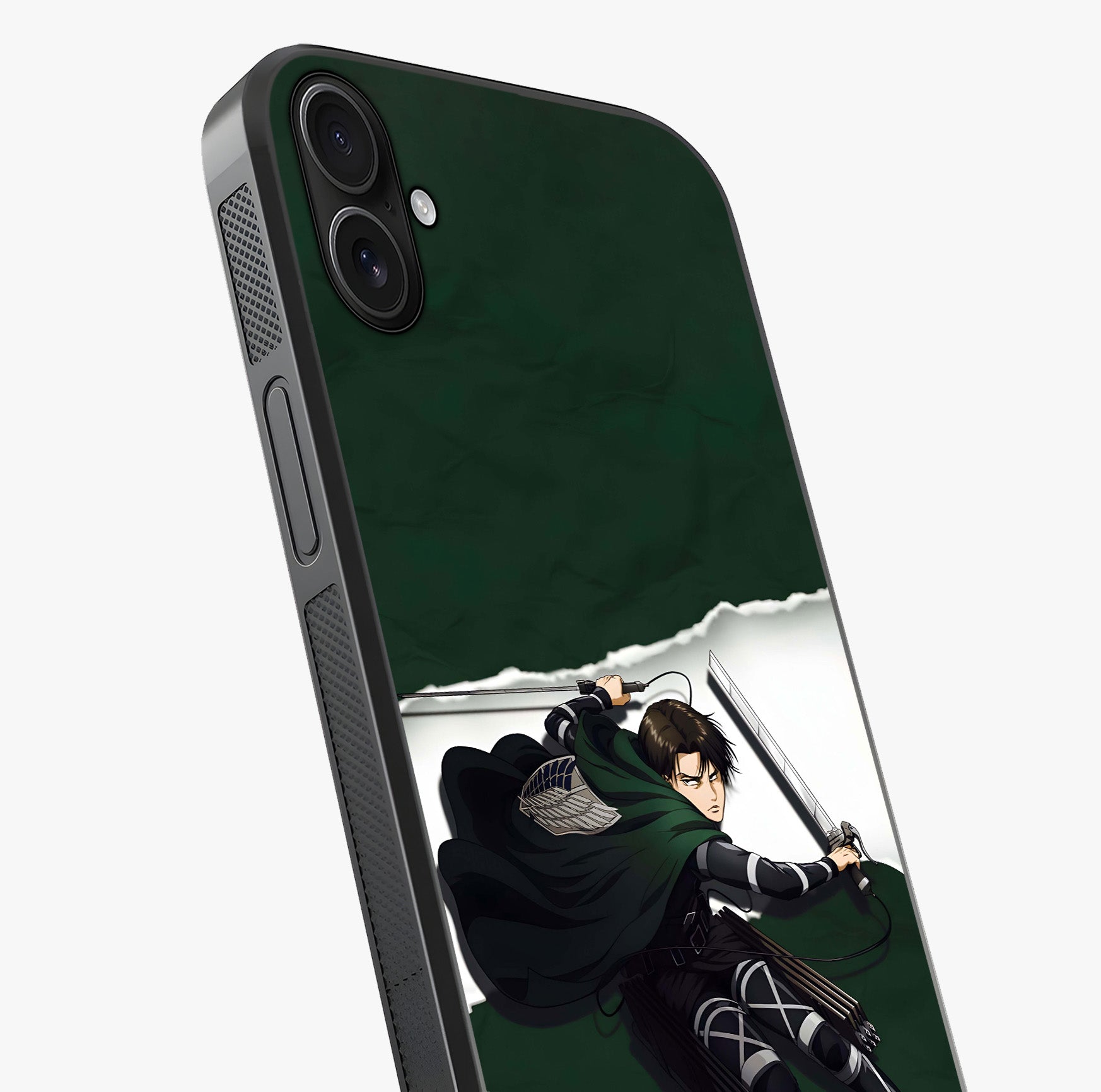 Emerald War Vanguard Glass Case captured at a warm angle highlighting gloss, texture and premium glass finish.