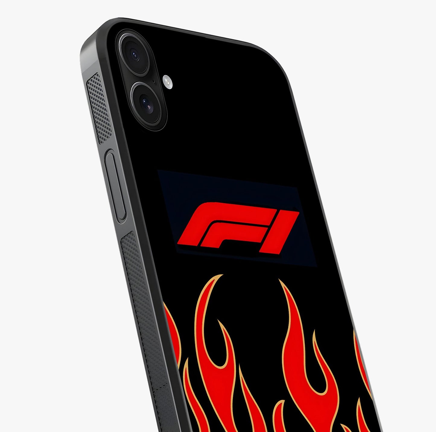 Fire F11 Glass Case captured at a warm angle highlighting gloss, texture and premium glass finish.