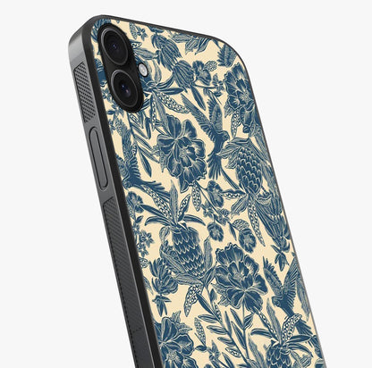 Heirloom Wild Bloom Glass Case captured at a warm angle highlighting gloss, texture and premium glass finish.