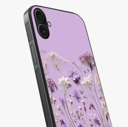 Lavender Blossom Dream Glass Case captured at a warm angle highlighting gloss, texture and premium glass finish.