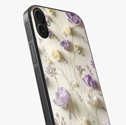 Lilac Breeze Harmony Glass Case captured at a warm angle highlighting gloss, texture and premium glass finish.