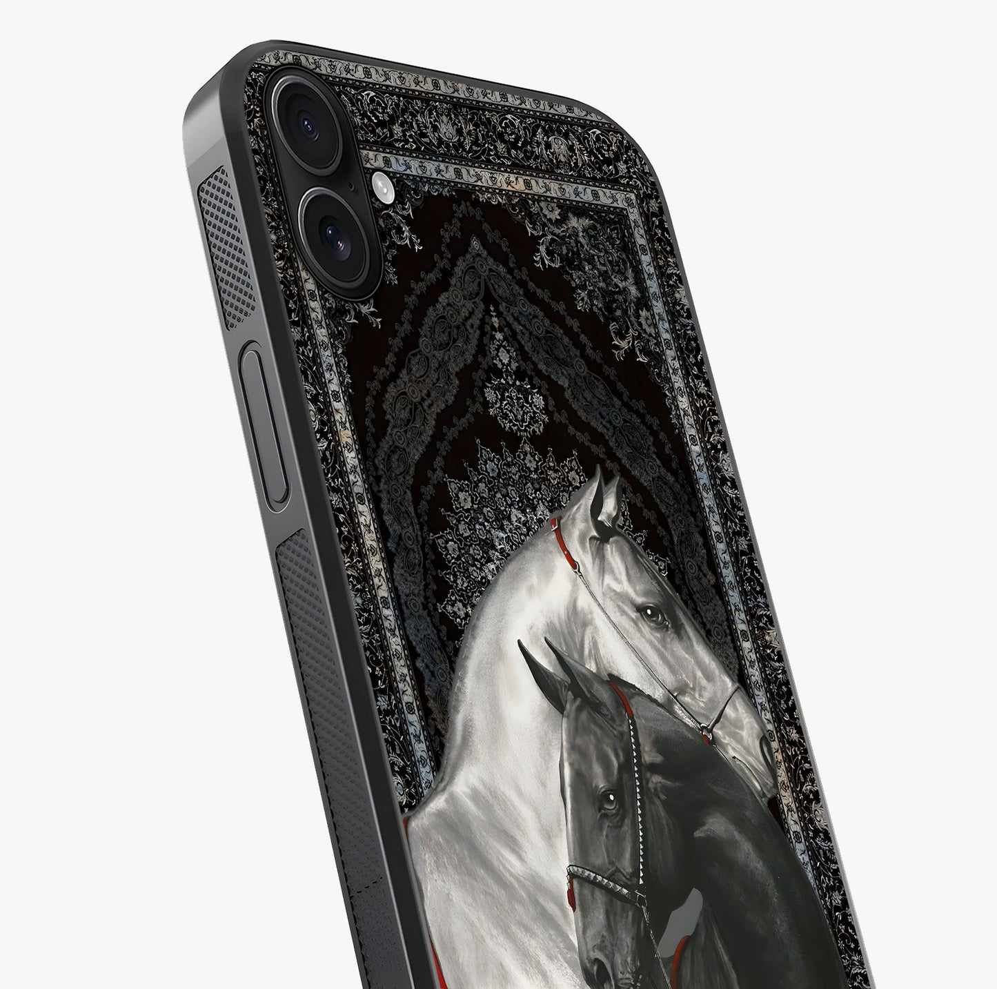 Majestic Ride Legacy Glass Case captured at a warm angle highlighting gloss, texture and premium glass finish.