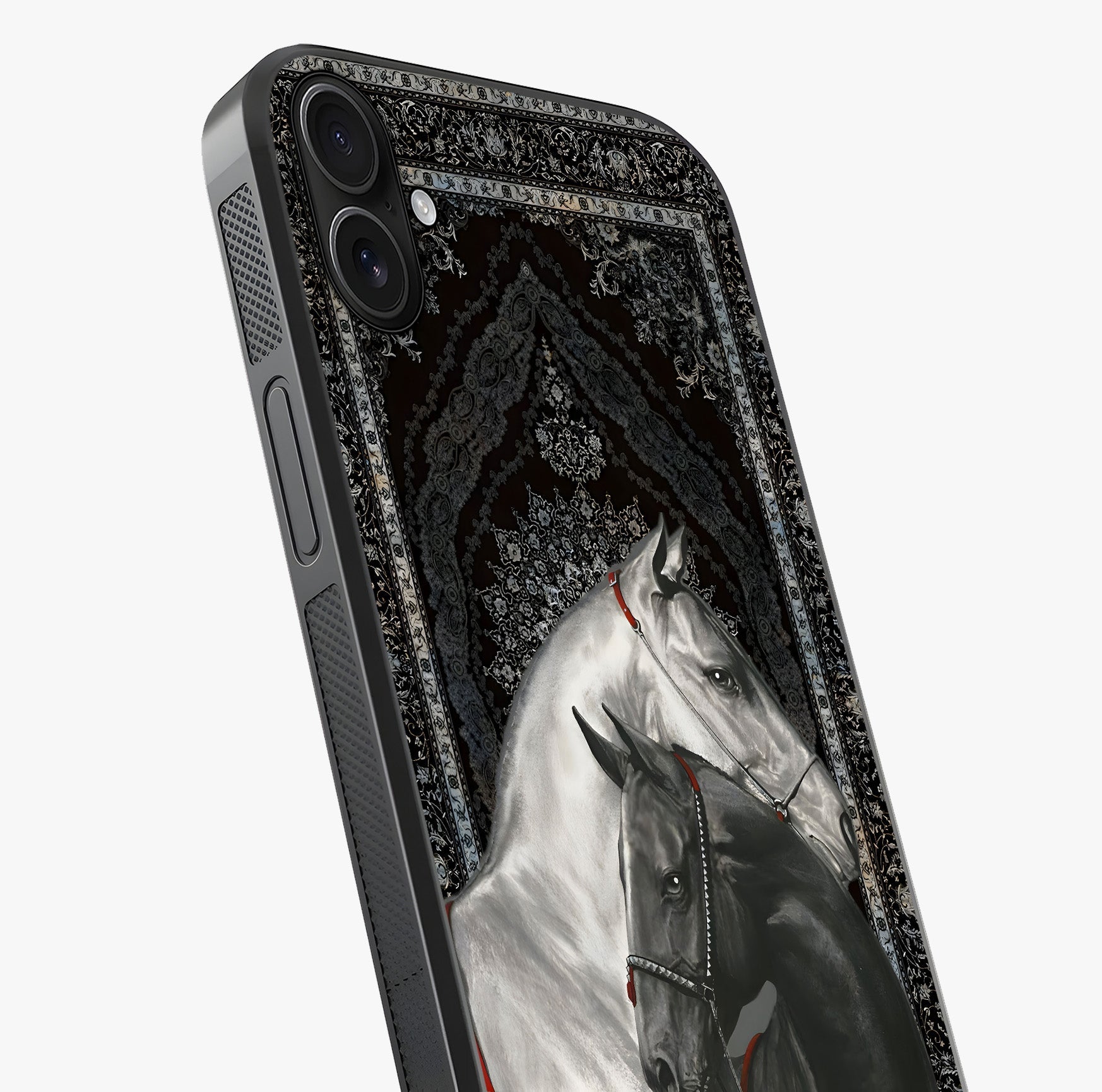 Majestic Ride Legacy Glass Case captured at a warm angle highlighting gloss, texture and premium glass finish.