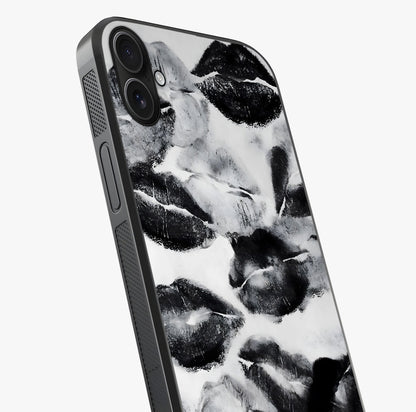 Midnight Kiss Marks Glass Case captured at a warm angle highlighting gloss, texture and premium glass finish.