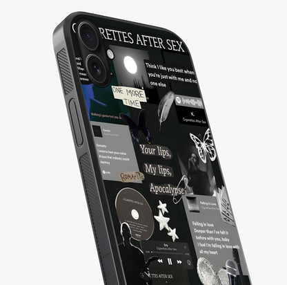 Midnight Love Echo Glass Case captured at a warm angle highlighting gloss, texture and premium glass finish.