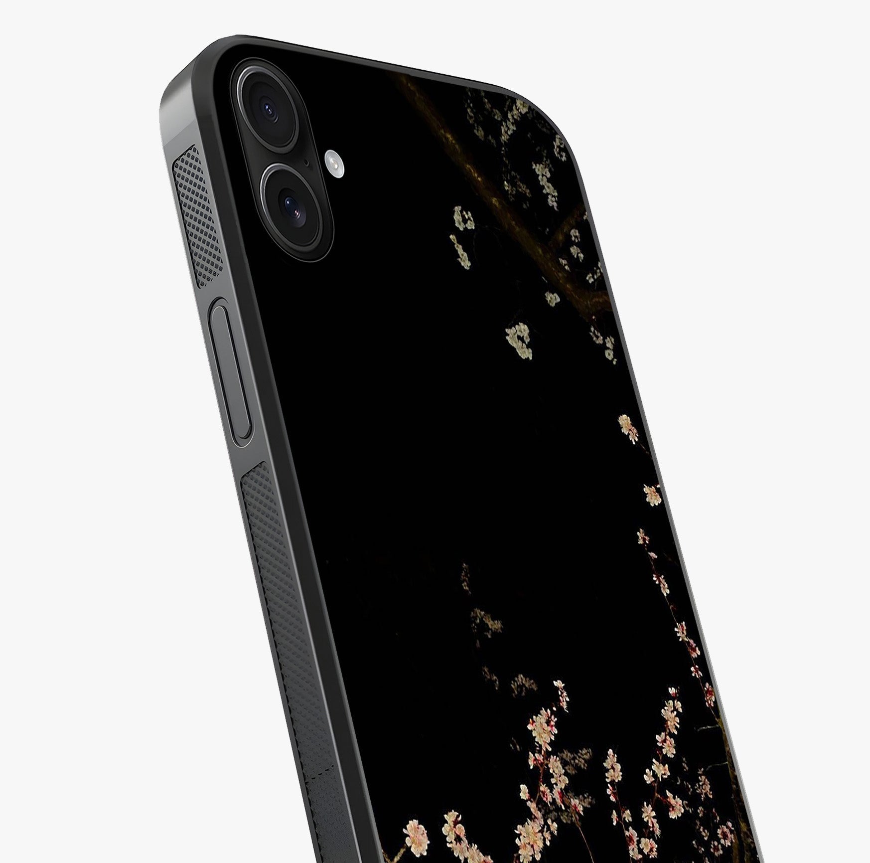 Petal Moon Light With Custom Name Glass Case captured at a warm angle highlighting gloss, texture and premium glass finish.