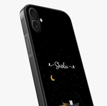 Silent Night Row Glass Case captured at a warm angle highlighting gloss, texture and premium glass finish.