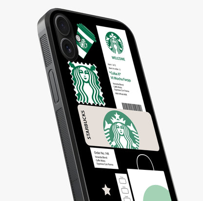 Starbucks Mocha Glass Case captured at a warm angle highlighting gloss, texture and premium glass finish.