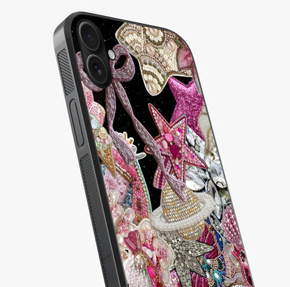 Starlit Jewel Dream Glass Case captured at a warm angle highlighting gloss, texture and premium glass finish.