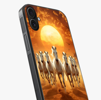 Wild Sunset Majesty Glass Case captured at a warm angle highlighting gloss, texture and premium glass finish.