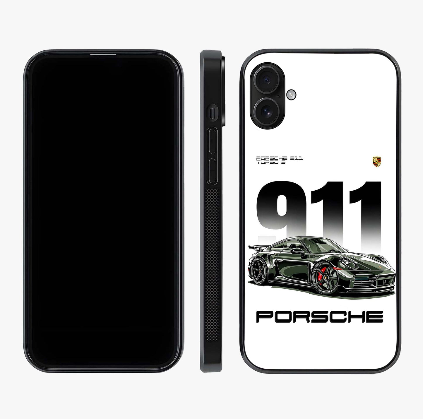 911 Turbo Dominance Glass Case displayed upright for full design visibility and premium finish.