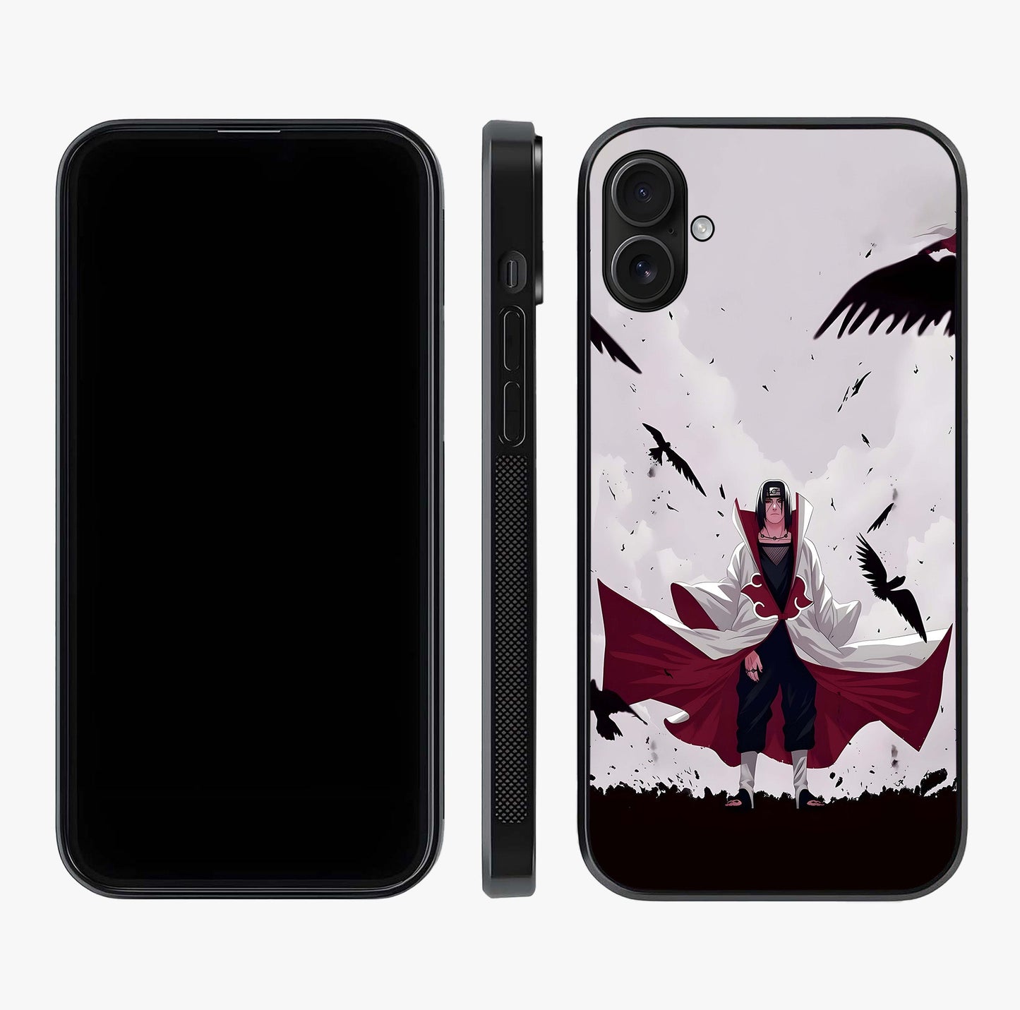 Crimson Crow Ascension Glass Case displayed upright for full design visibility and premium finish.