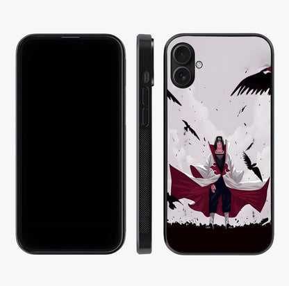 Crimson Crow Ascension Glass Case displayed upright for full design visibility and premium finish.