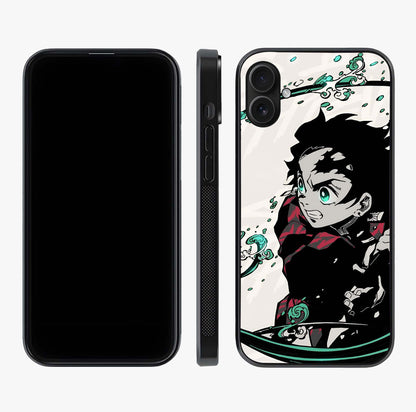 Demon Slayer Glass Case displayed upright for full design visibility and premium finish.