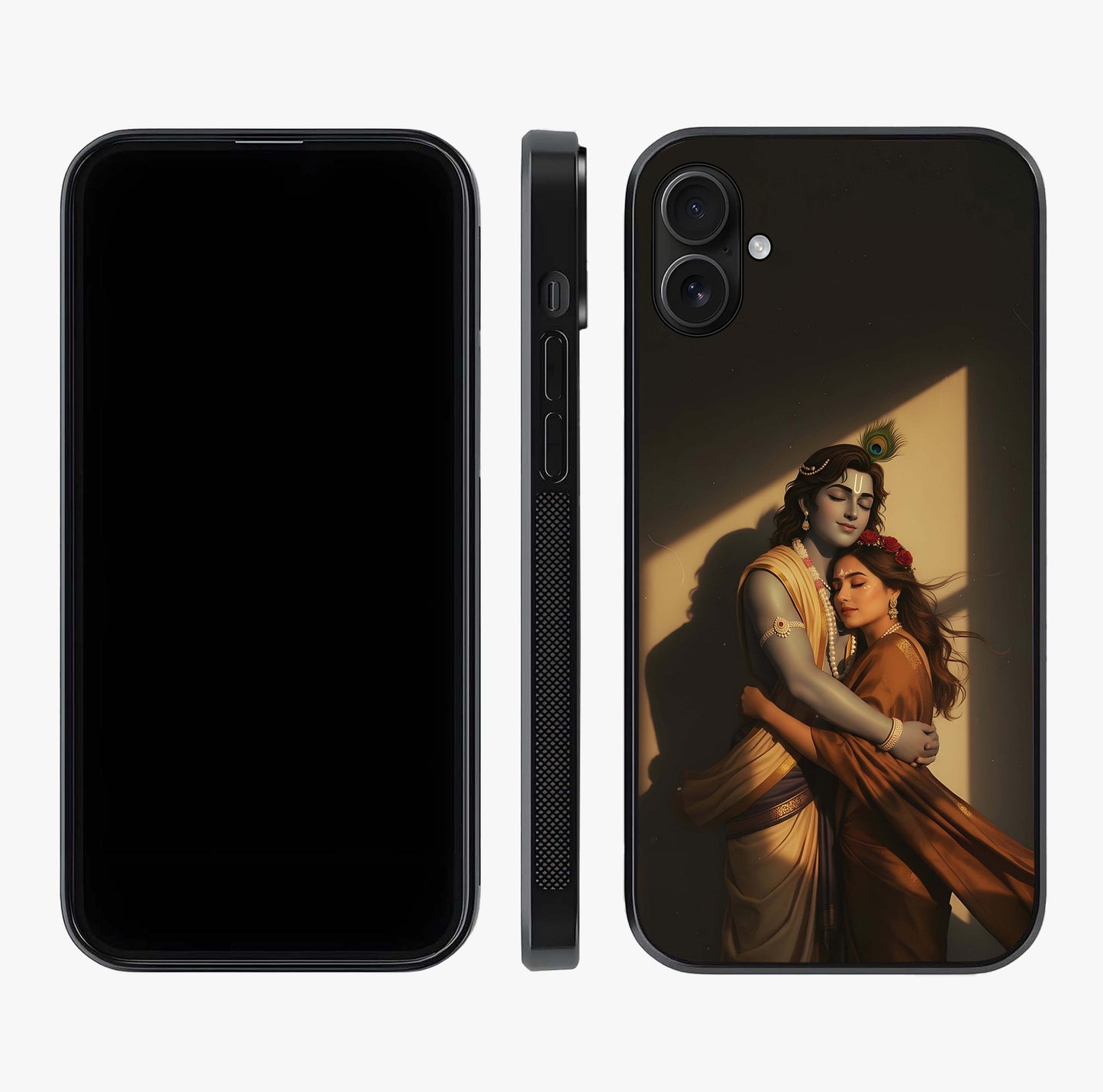 Divine Eternal Love Glass Case displayed upright for full design visibility and premium finish.