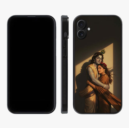 Divine Eternal Love Glass Case displayed upright for full design visibility and premium finish.