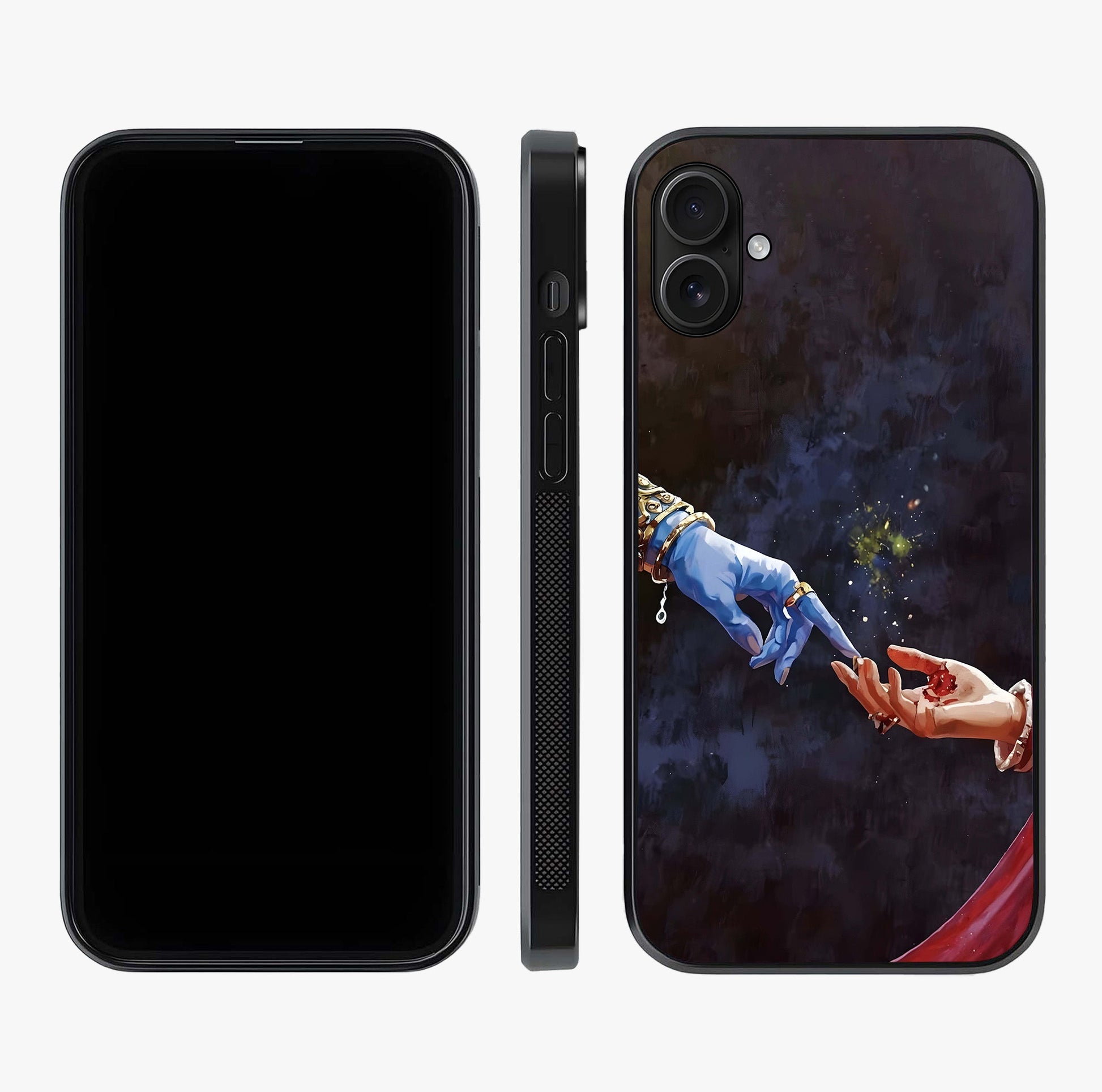 Divine Touch Eternal Glass Case displayed upright for full design visibility and premium finish.