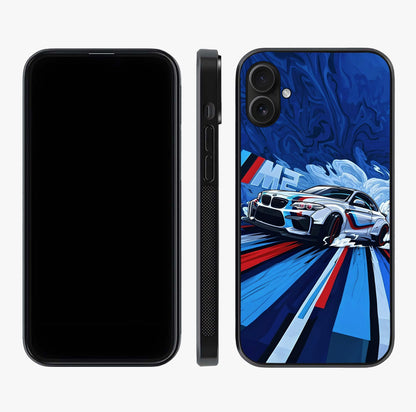 Drift Power Rush Glass Case displayed upright for full design visibility and premium finish.