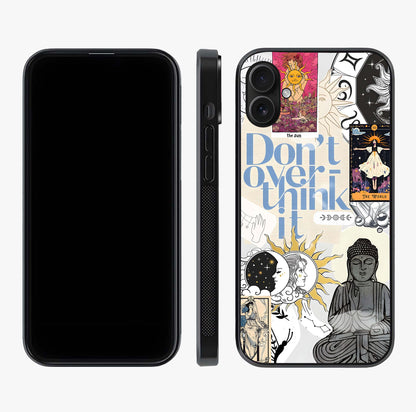 Ethereal Thoughts Glass Case displayed upright for full design visibility and premium finish.