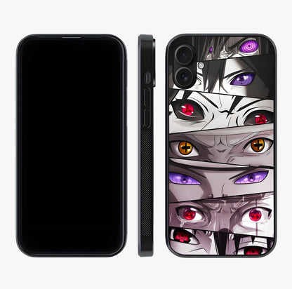 Eyes Of Destiny Glass Case displayed upright for full design visibility and premium finish.
