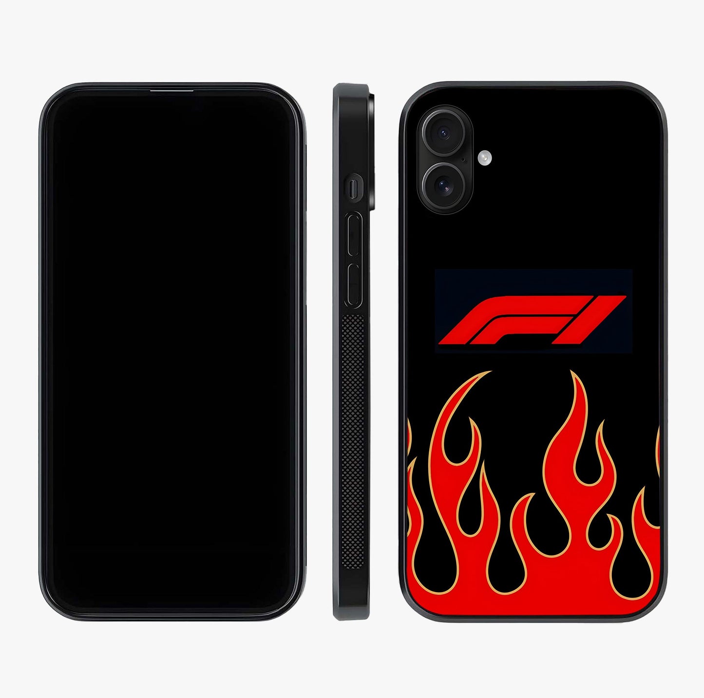 Fire F11 Glass Case displayed upright for full design visibility and premium finish.