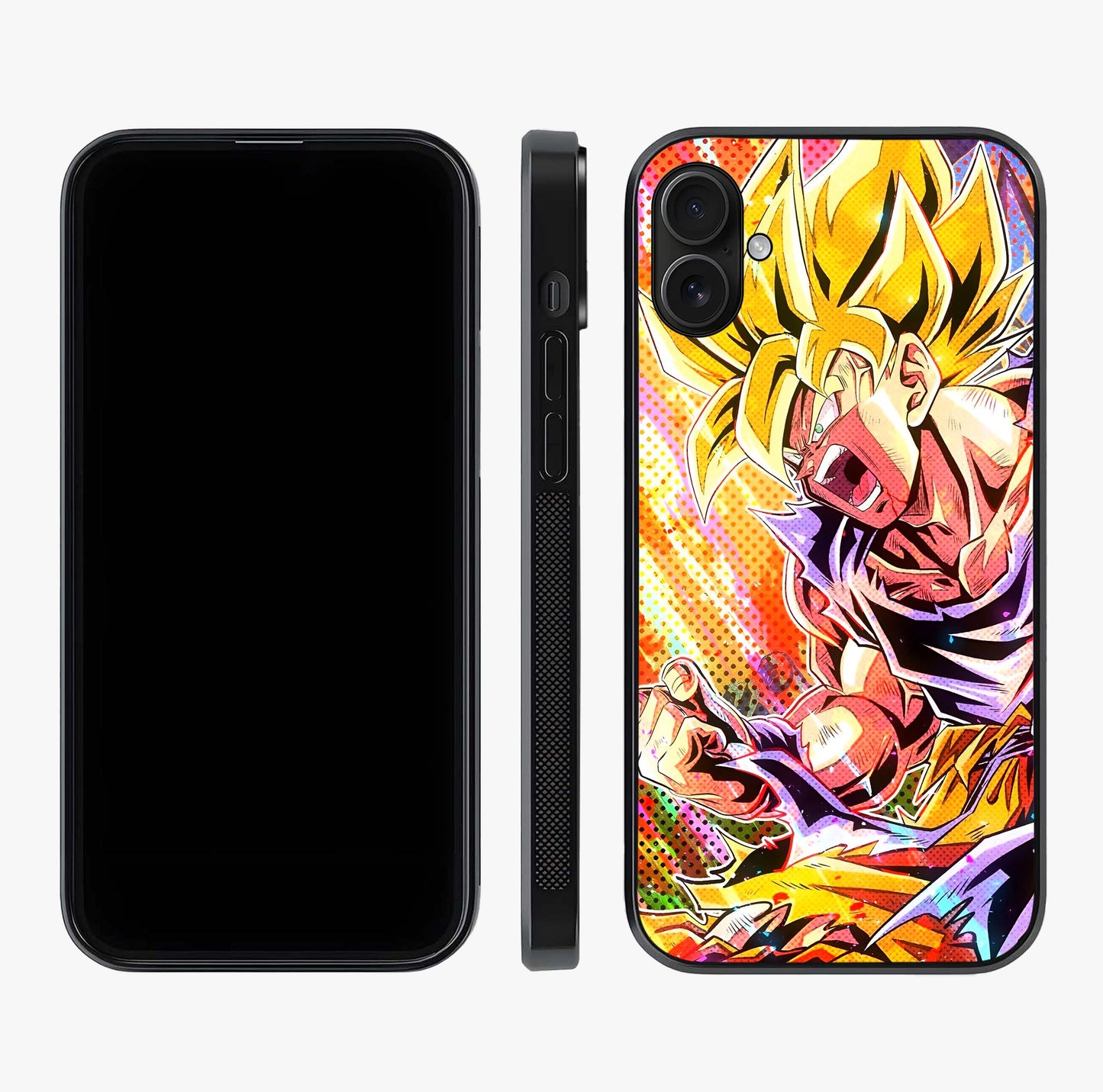 Firing Goku Glass Case displayed upright for full design visibility and premium finish.
