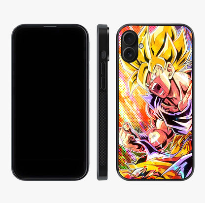 Firing Goku Glass Case displayed upright for full design visibility and premium finish.
