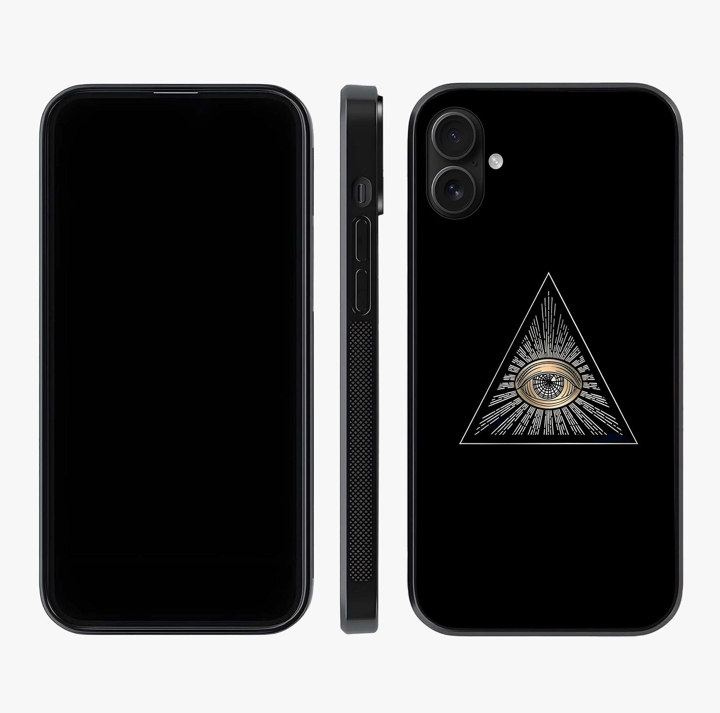 Illuminati Evil Glass Case displayed upright for full design visibility and premium finish.