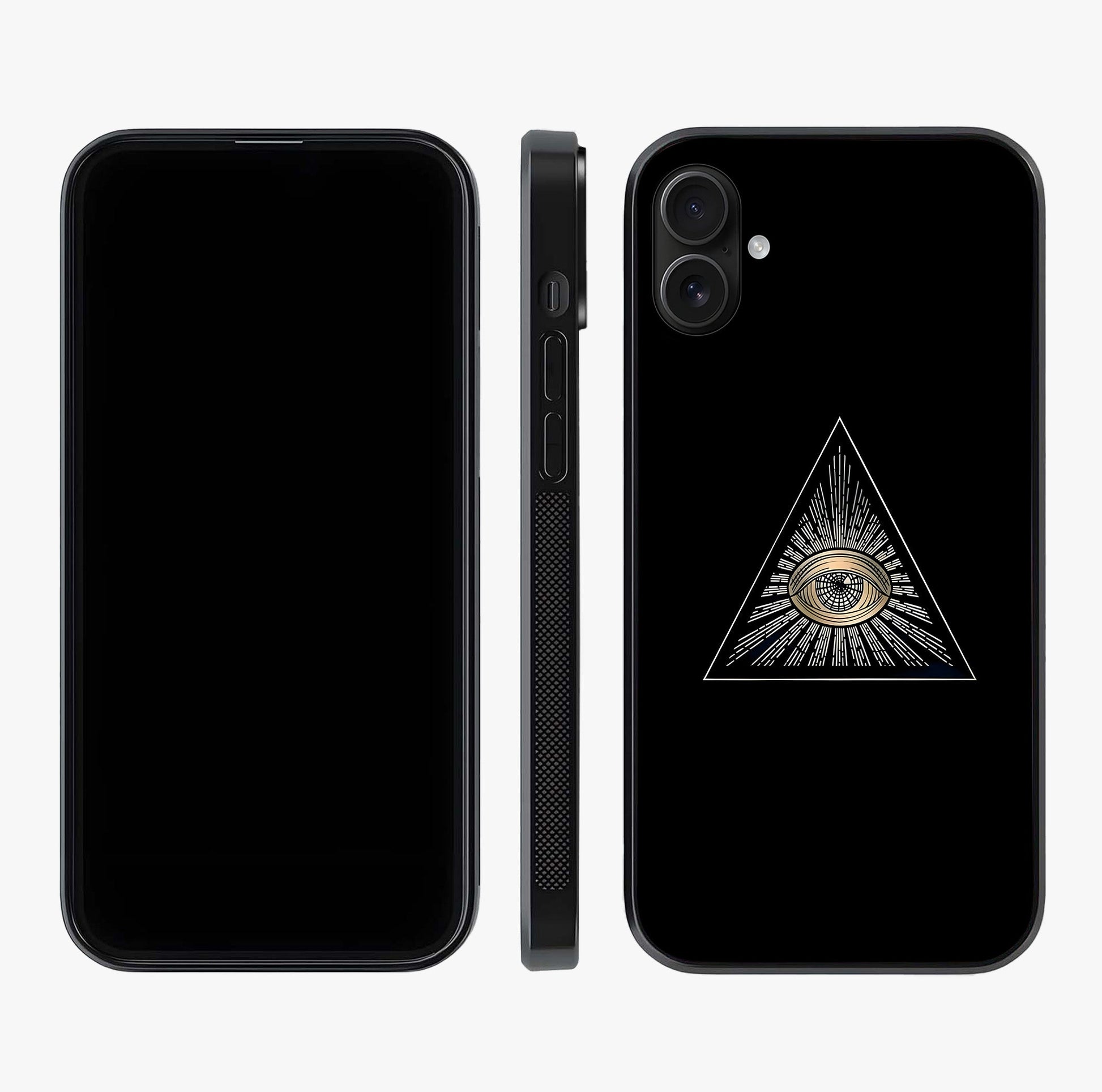 Illuminati Evil Glass Case displayed upright for full design visibility and premium finish.