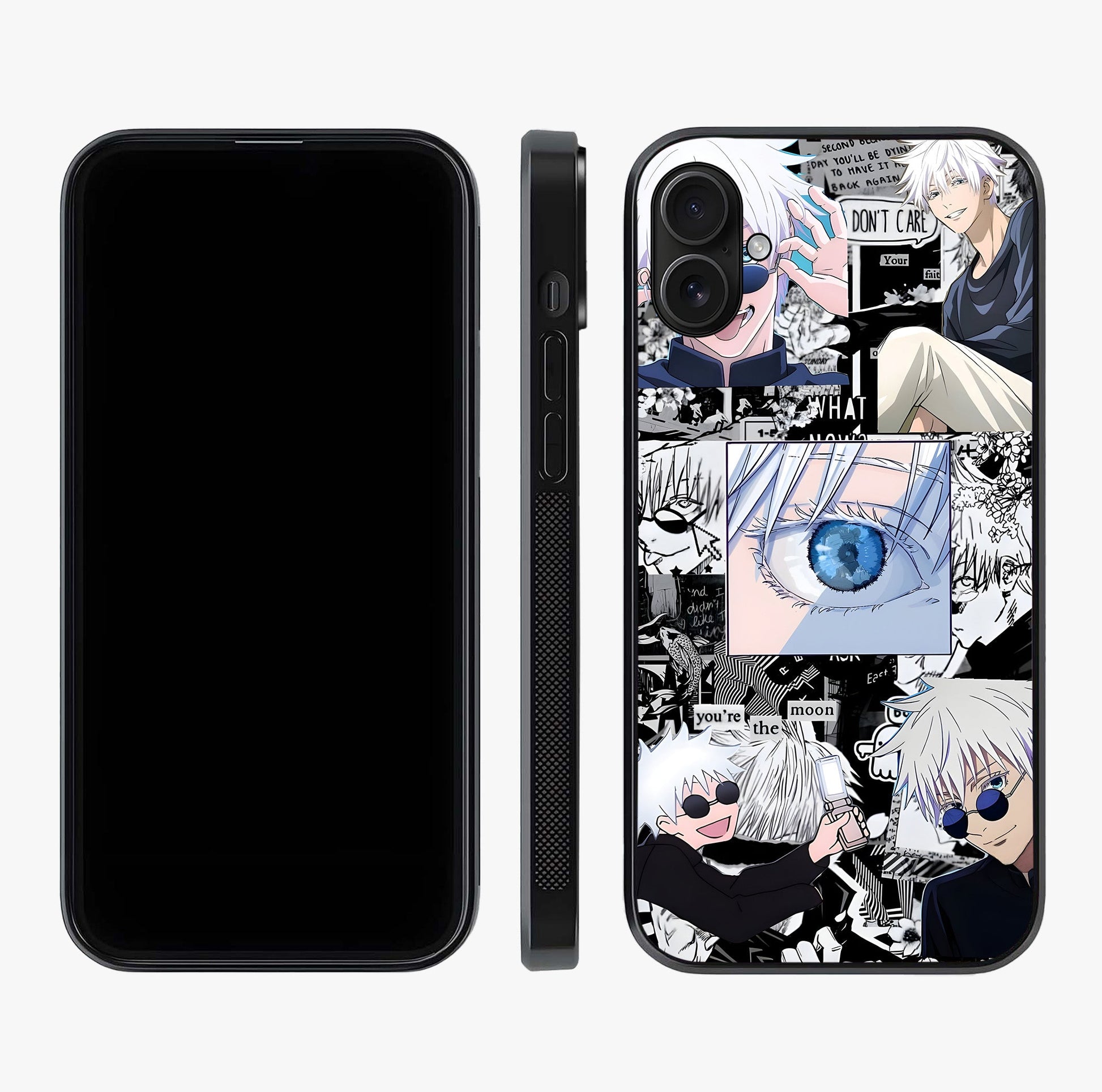 Infinity Sorcerer Chaos Glass Case displayed upright for full design visibility and premium finish.