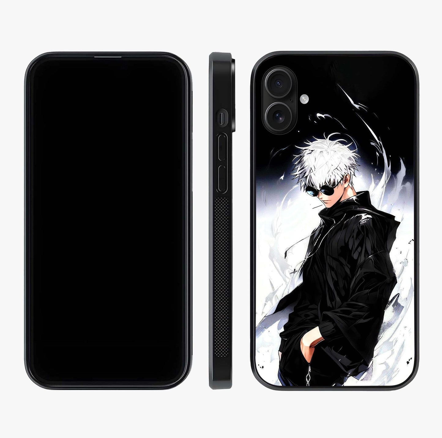Limitless Shadow King Glass Case displayed upright for full design visibility and premium finish.