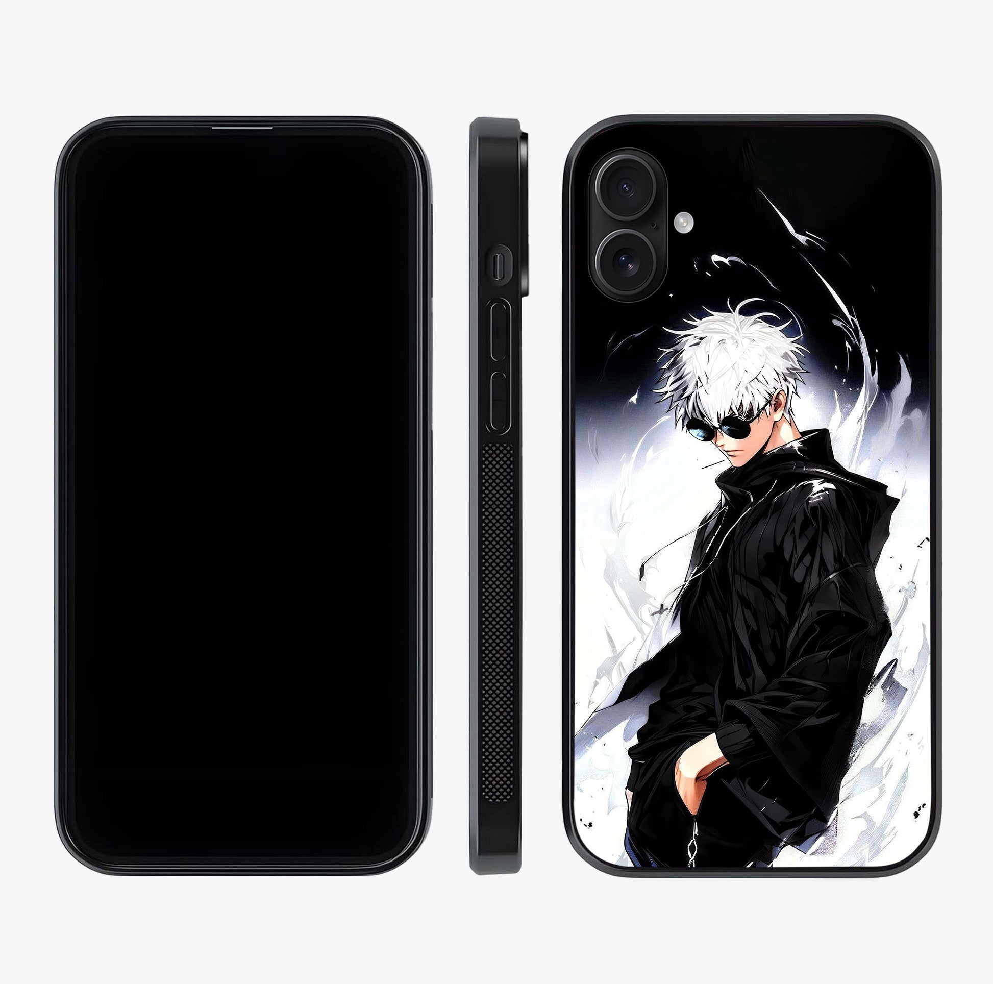 Limitless Shadow King Glass Case displayed upright for full design visibility and premium finish.