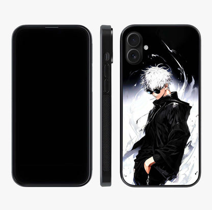 Limitless Shadow King Glass Case displayed upright for full design visibility and premium finish.