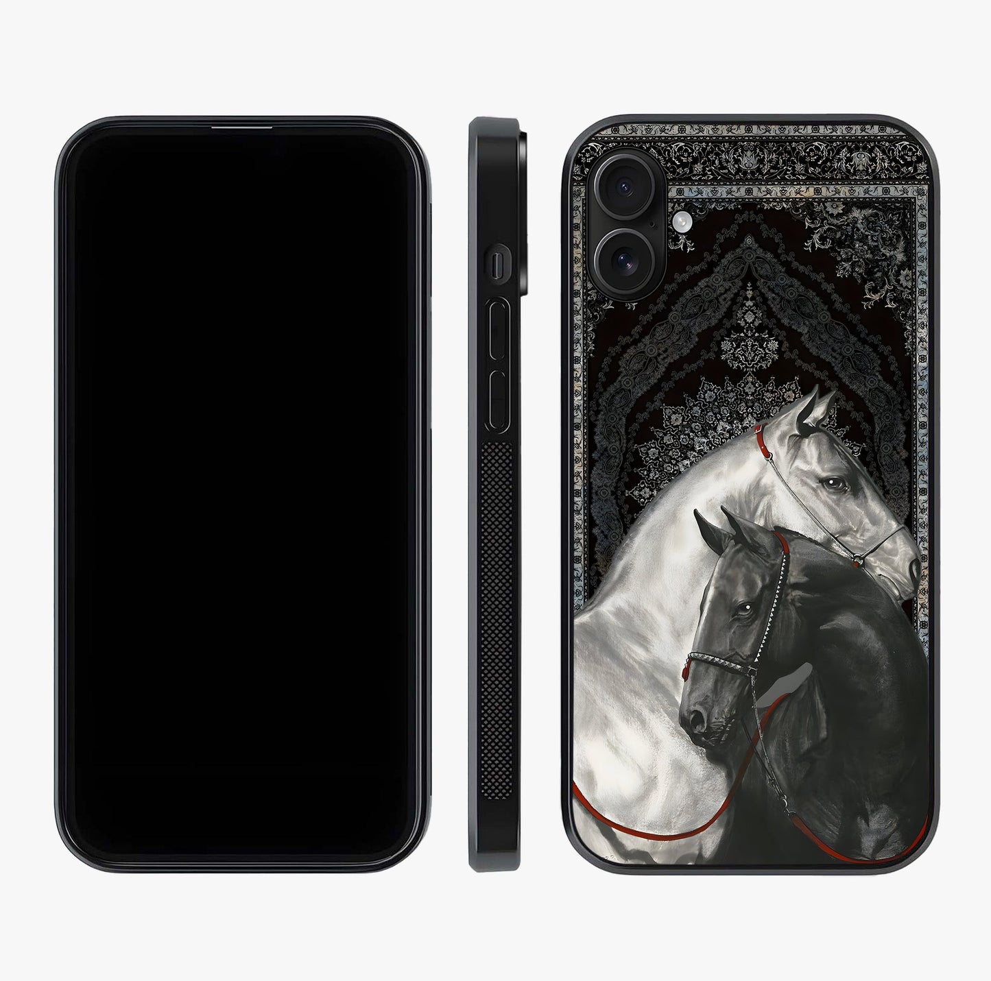 Majestic Ride Legacy Glass Case displayed upright for full design visibility and premium finish.
