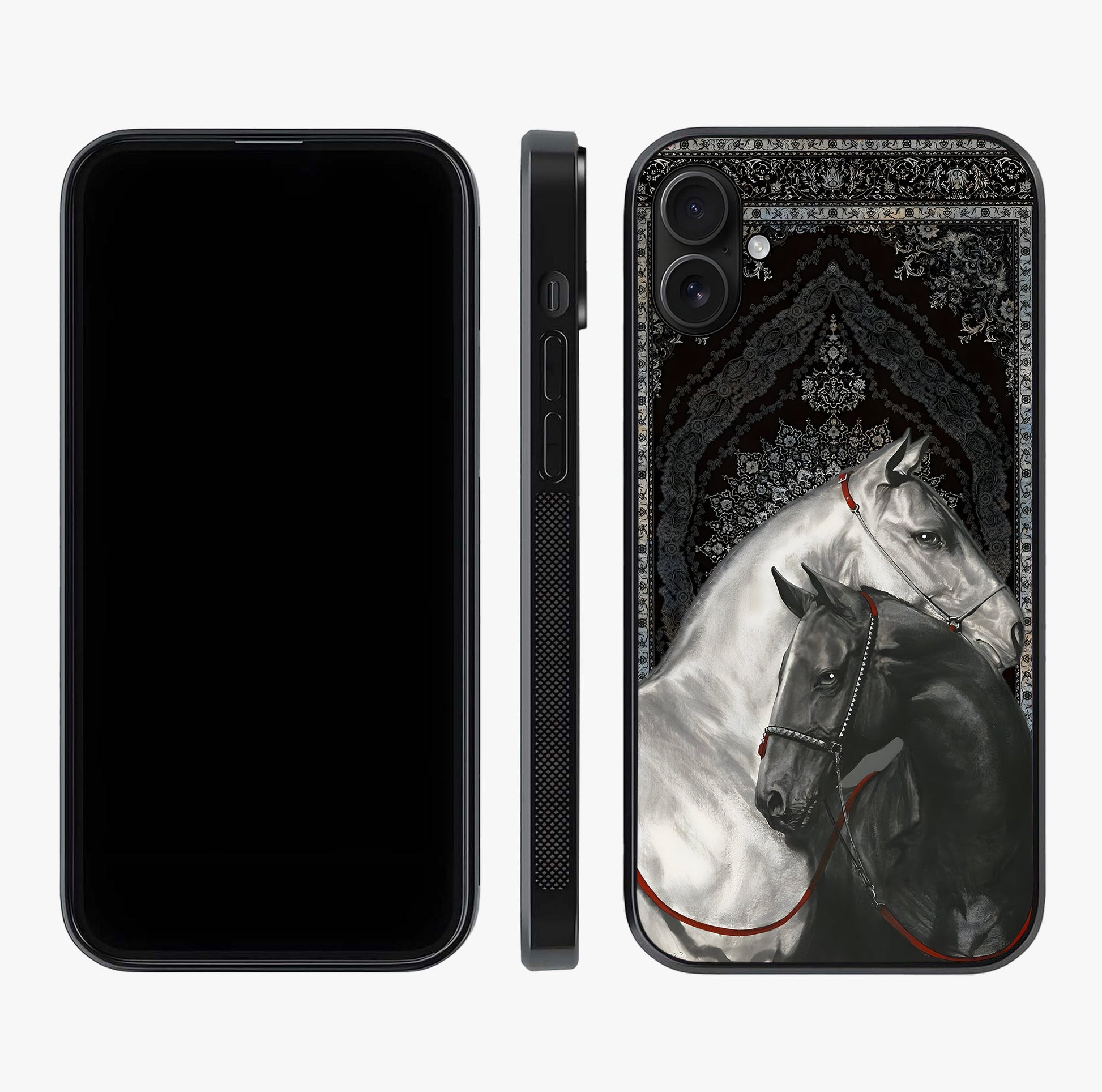 Majestic Ride Legacy Glass Case displayed upright for full design visibility and premium finish.