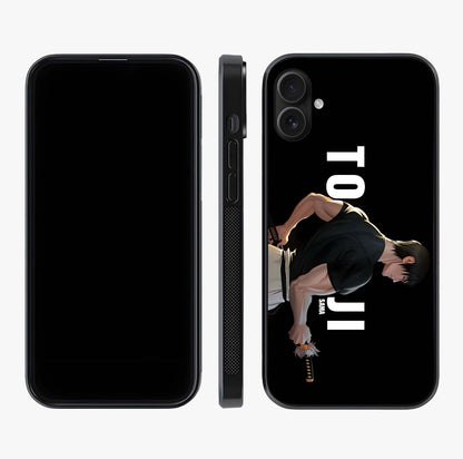Midnight Blade Resolve Glass Case displayed upright for full design visibility and premium finish.