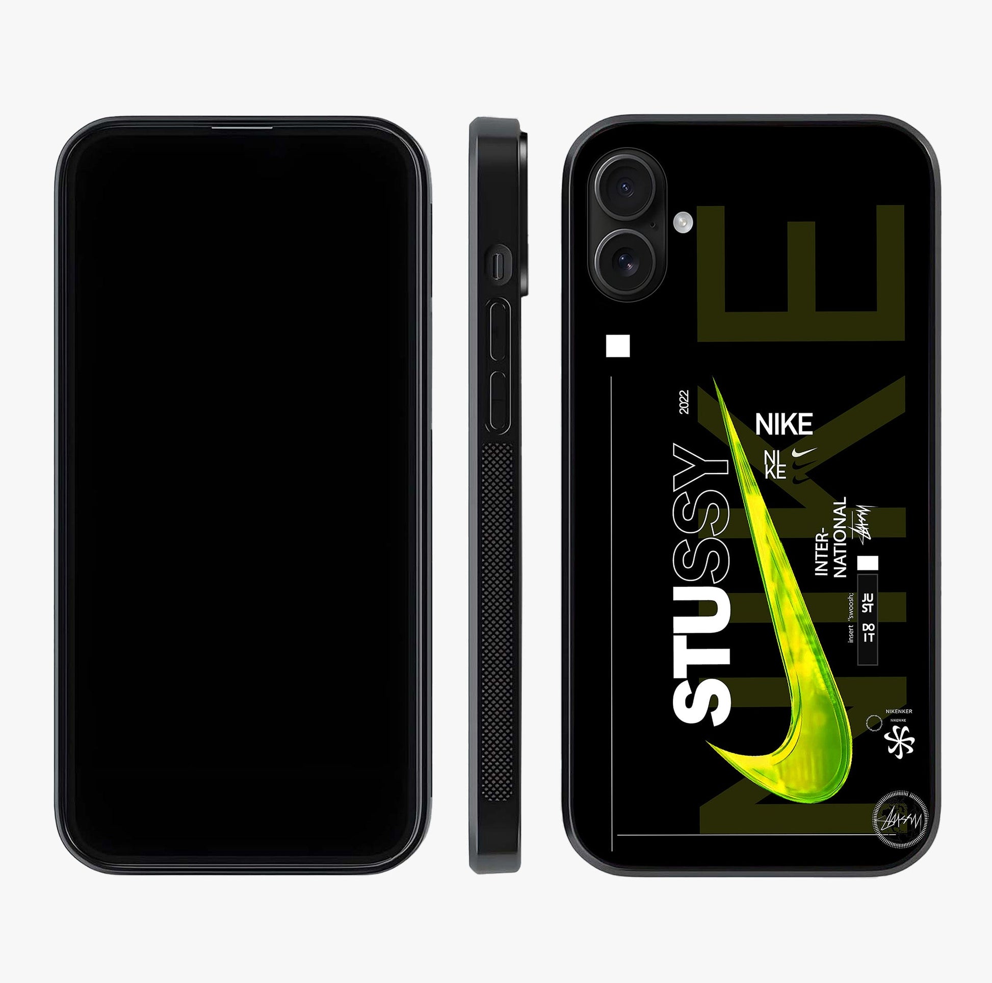 Neon Street Edition Glass Case displayed upright for full design visibility and premium finish.