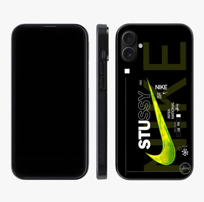 Neon Street Edition Glass Case displayed upright for full design visibility and premium finish.