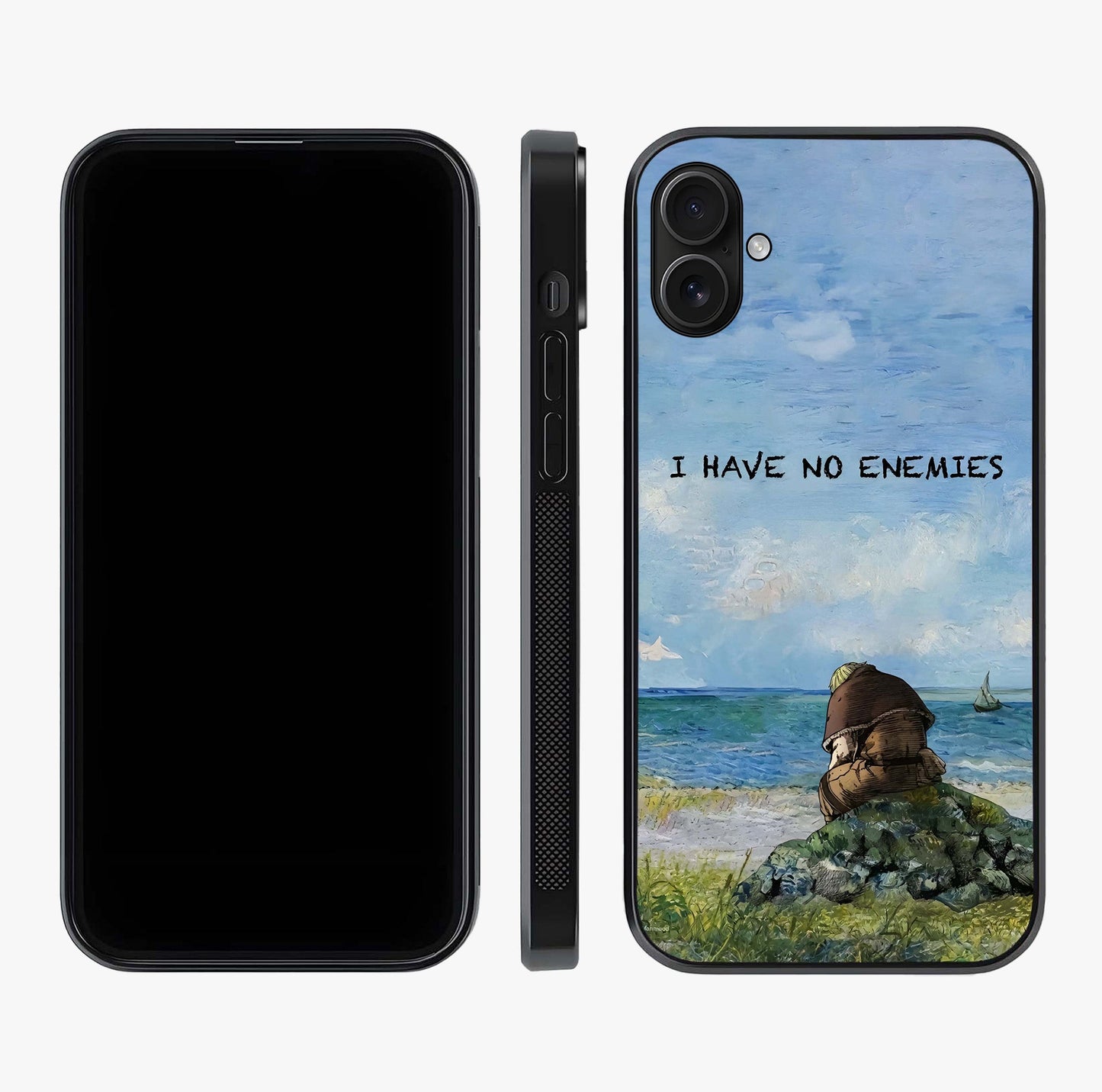 Peace Beyond War Glass Case displayed upright for full design visibility and premium finish.