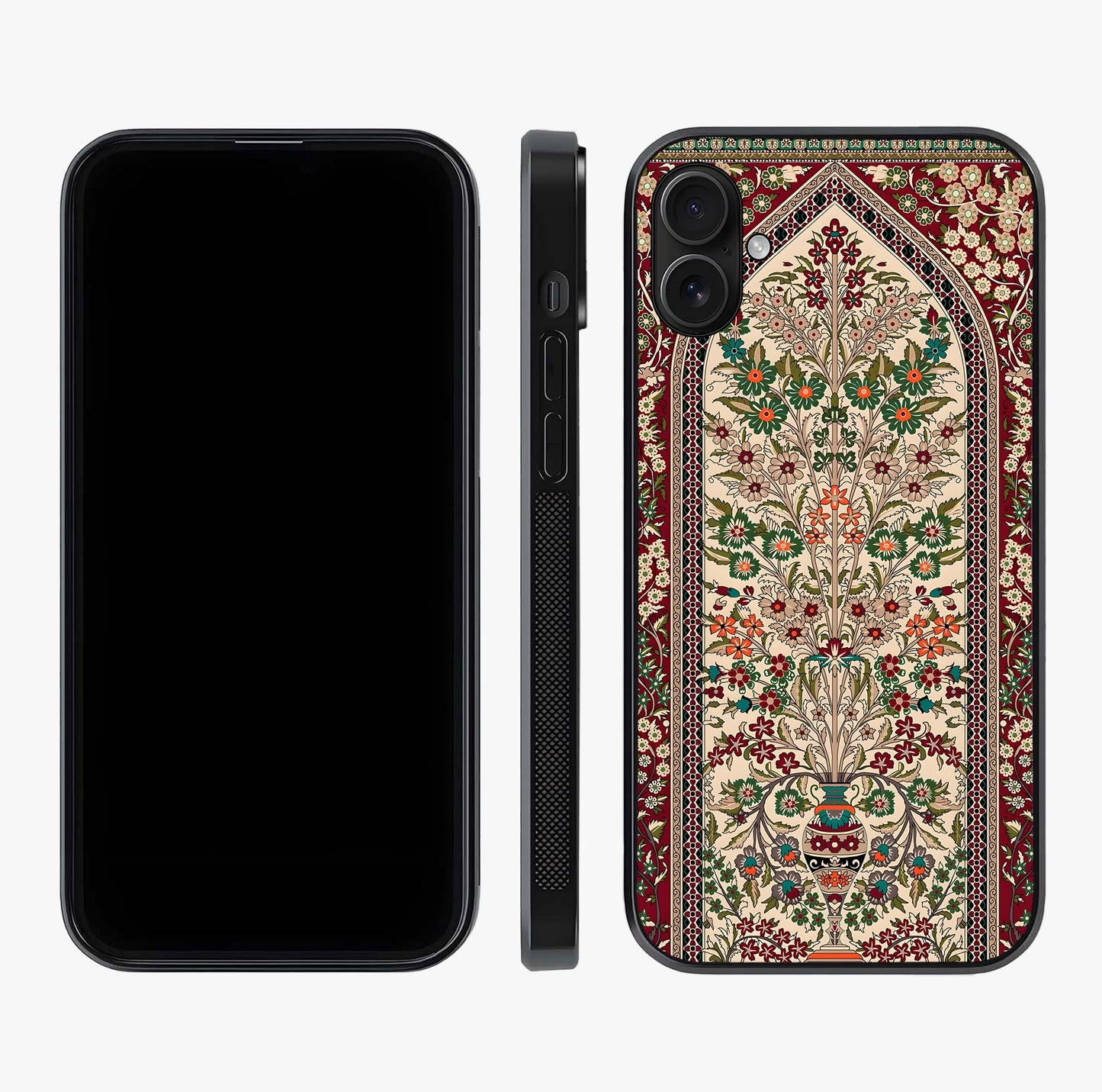 Persian Inspired Glass Case displayed upright for full design visibility and premium finish.