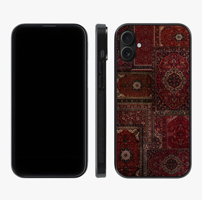 Persian Velvet Tale Glass Case displayed upright for full design visibility and premium finish.