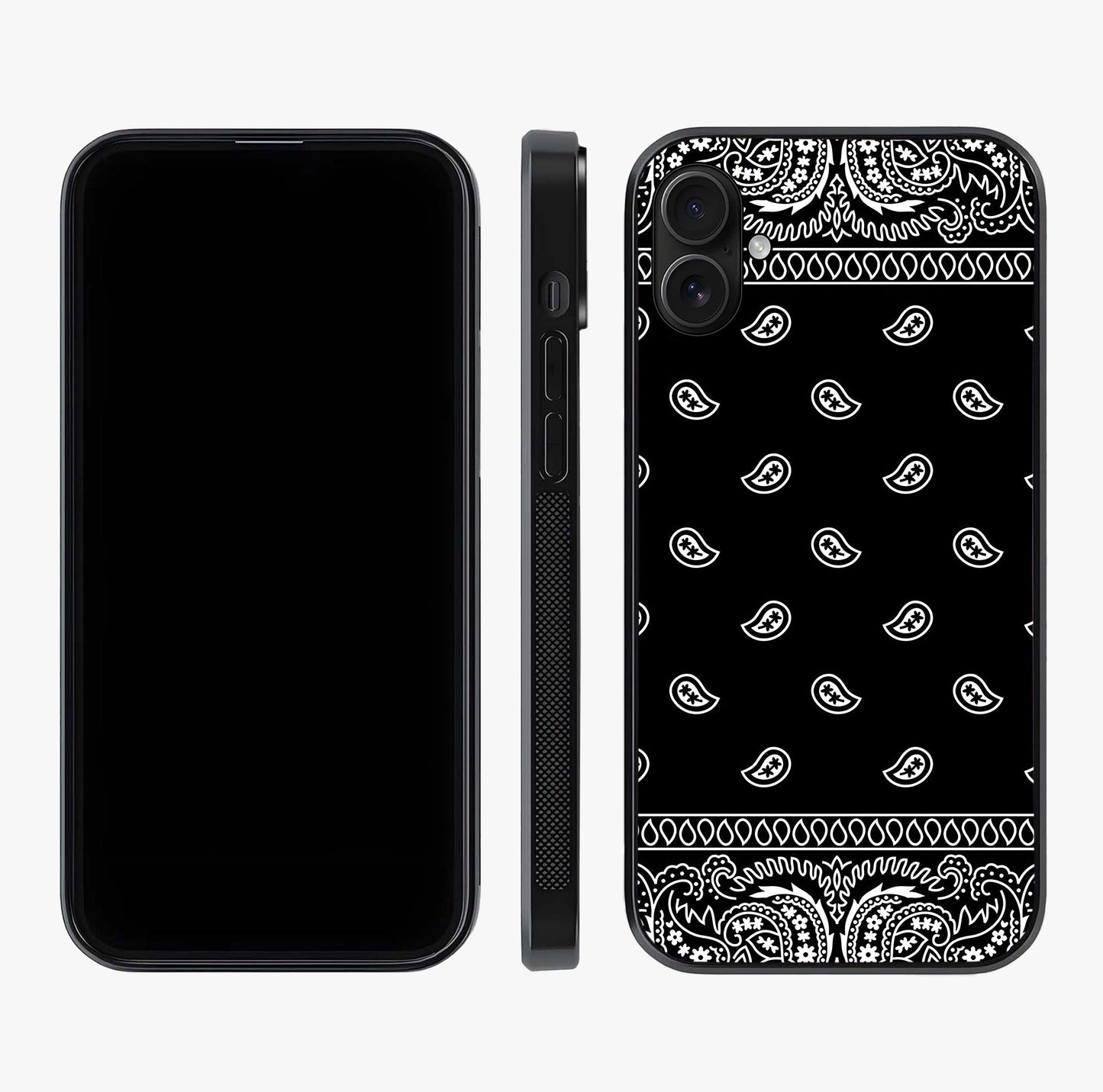 Retro Rebel Threads Glass Case displayed upright for full design visibility and premium finish.