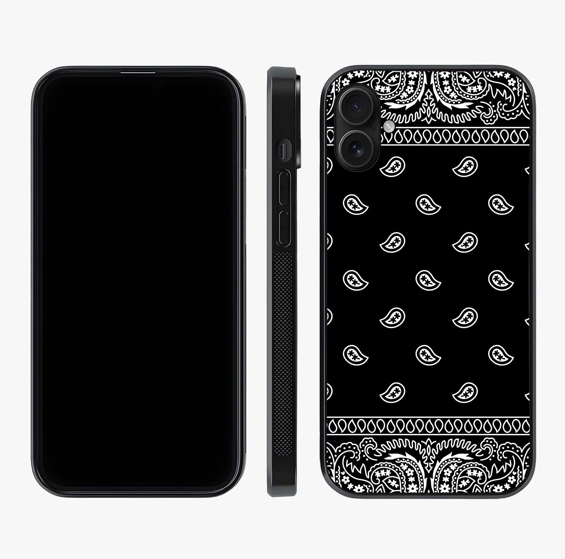 Retro Rebel Threads Glass Case displayed upright for full design visibility and premium finish.