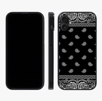Retro Rebel Threads Glass Case displayed upright for full design visibility and premium finish.