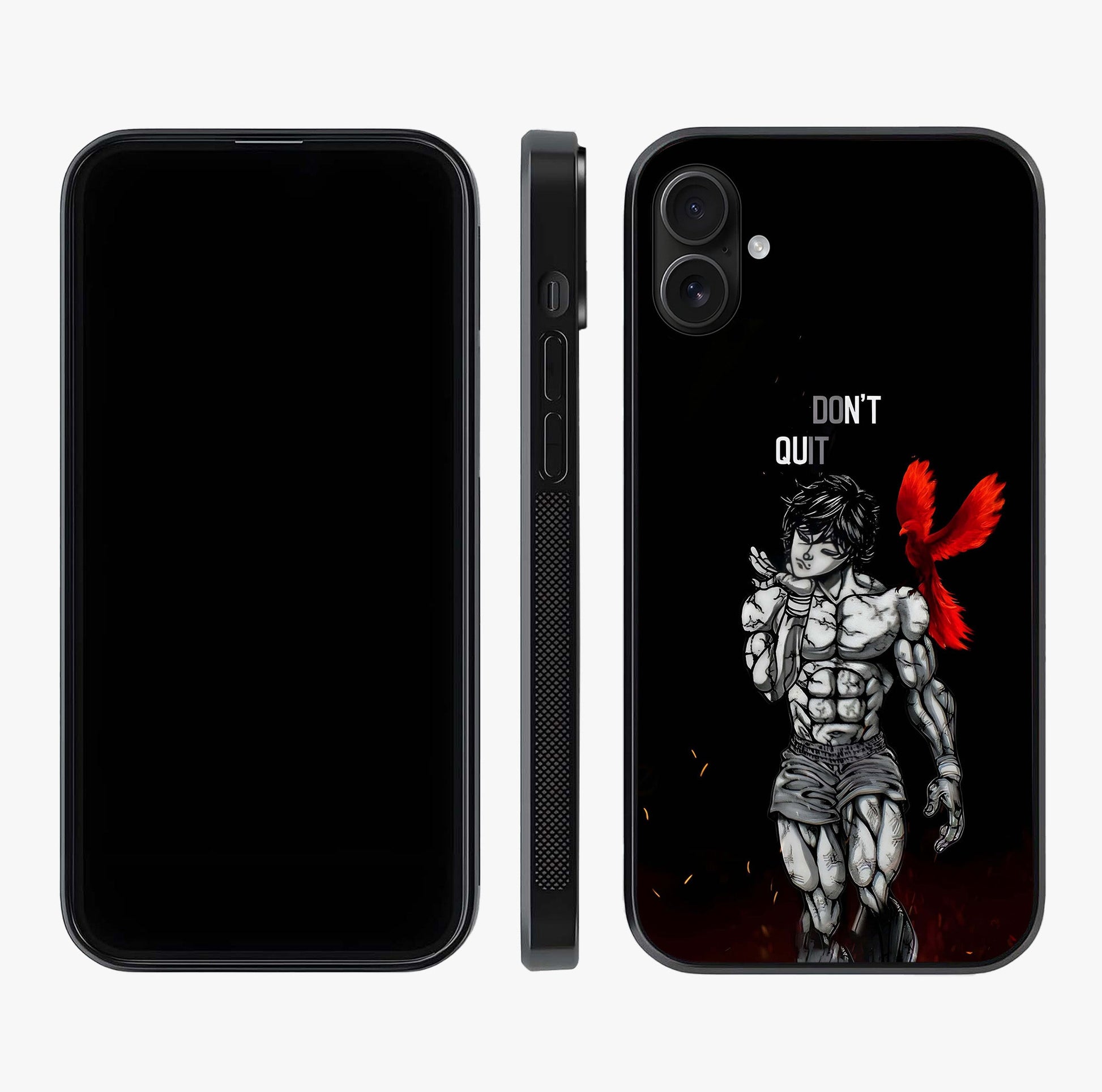 Rise Beyond Limits Glass Case displayed upright for full design visibility and premium finish.