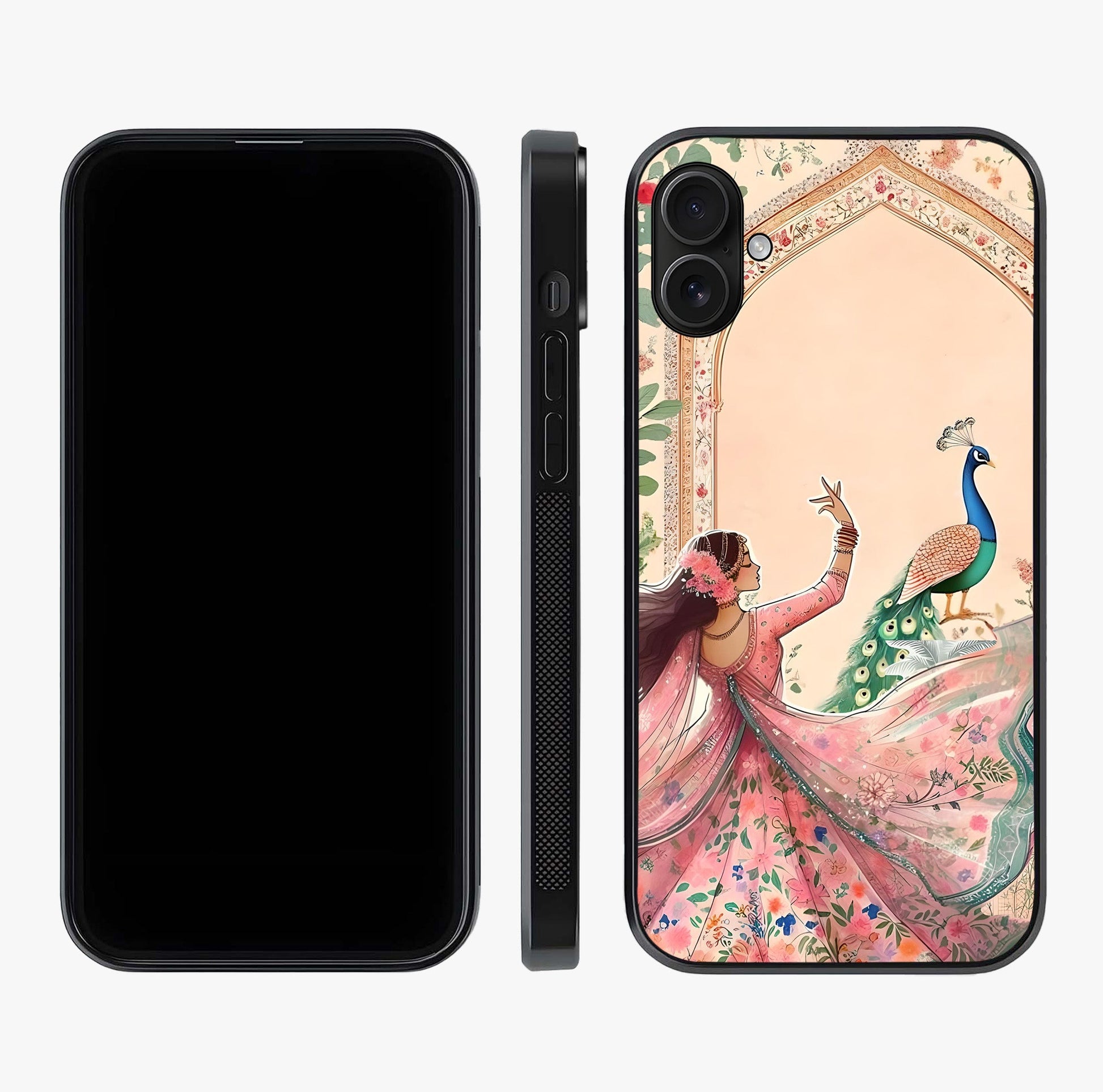 Royal Grace Muse Glass Case displayed upright for full design visibility and premium finish.