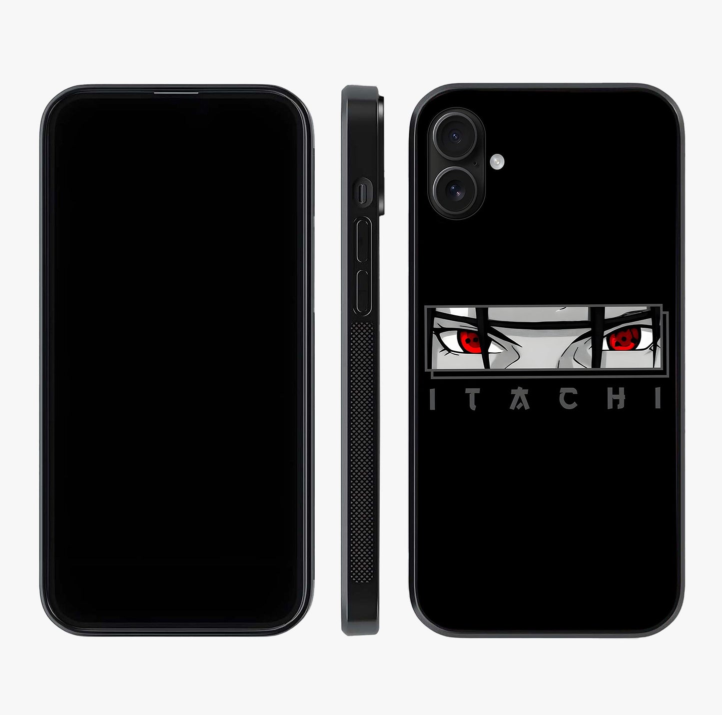 Scarlet Gaze Dominance Glass Case displayed upright for full design visibility and premium finish.