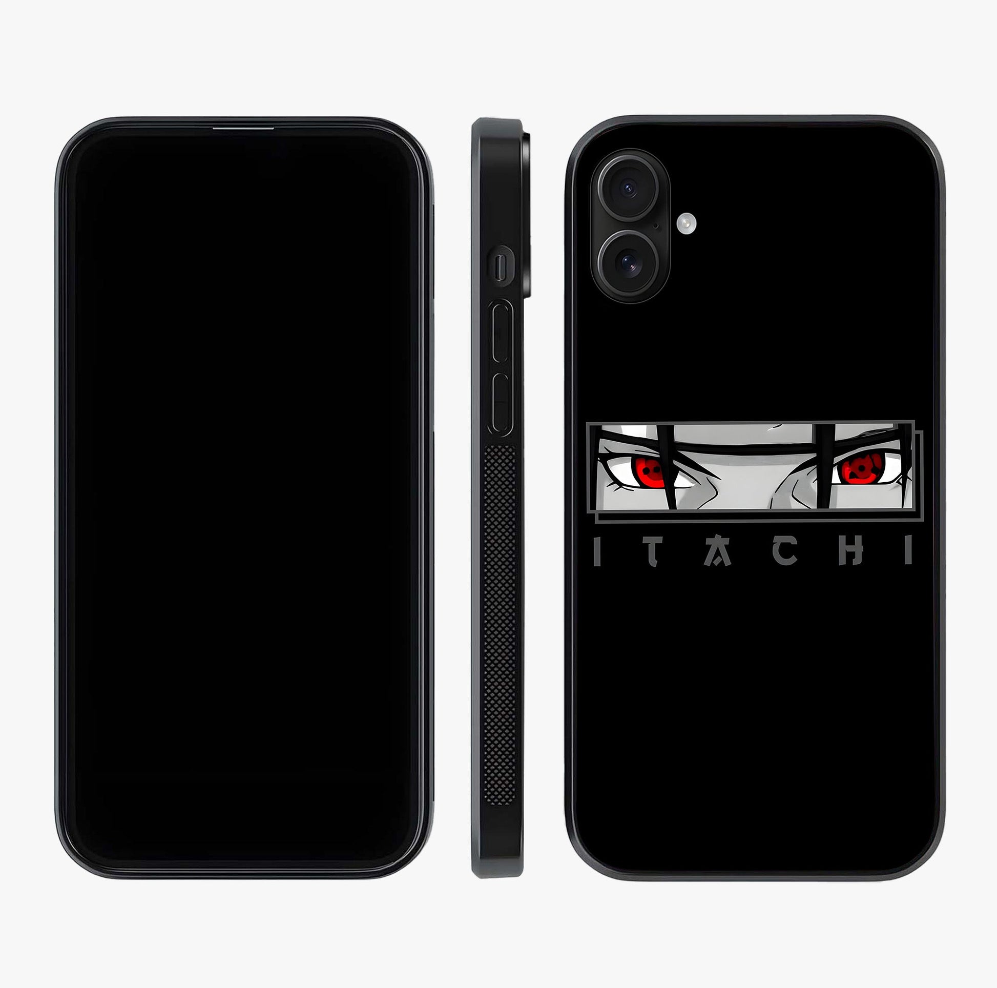 Scarlet Gaze Dominance Glass Case displayed upright for full design visibility and premium finish.